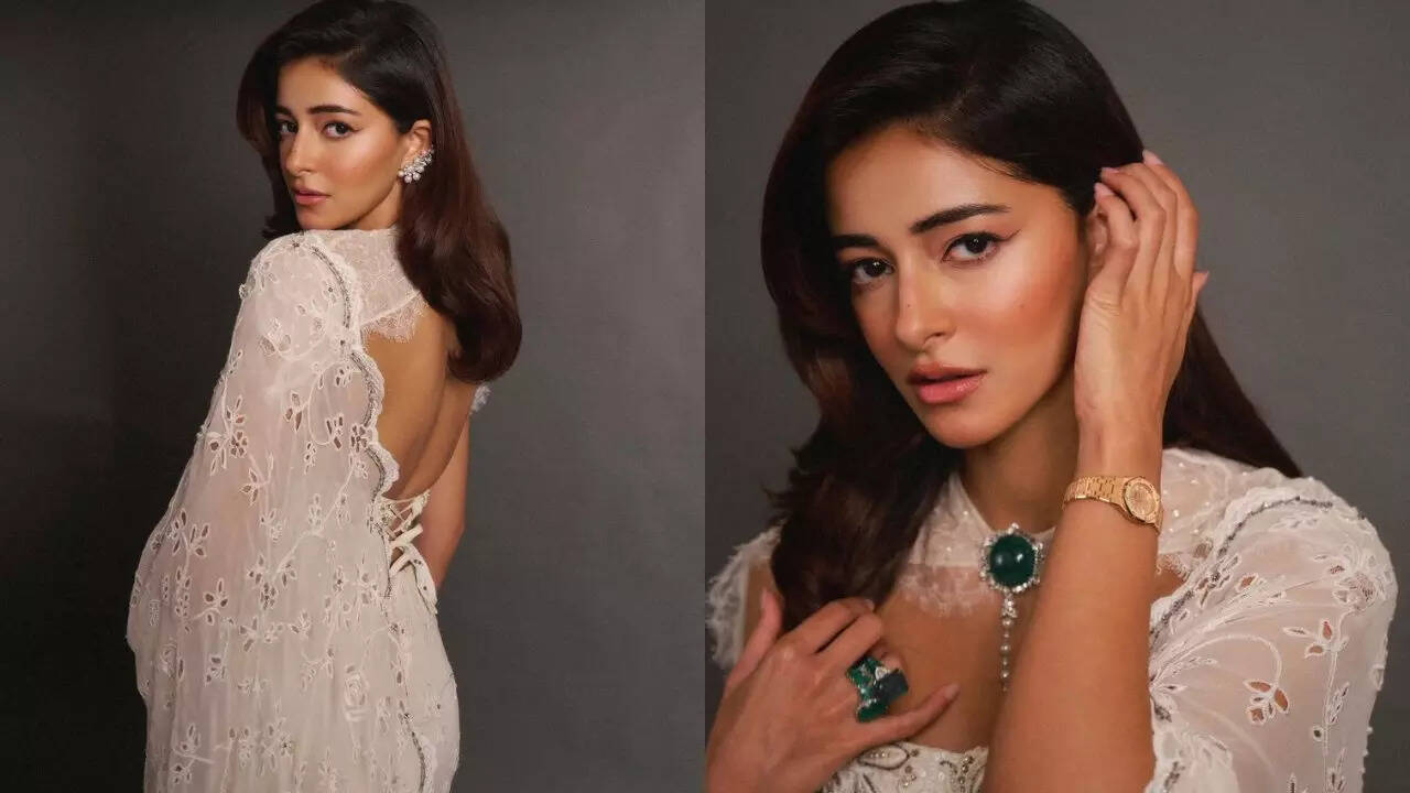 Ananya Panday channels Maharani Gayatri Devi in vintage couture look: fans  call her 'My queen' | - The Times of India