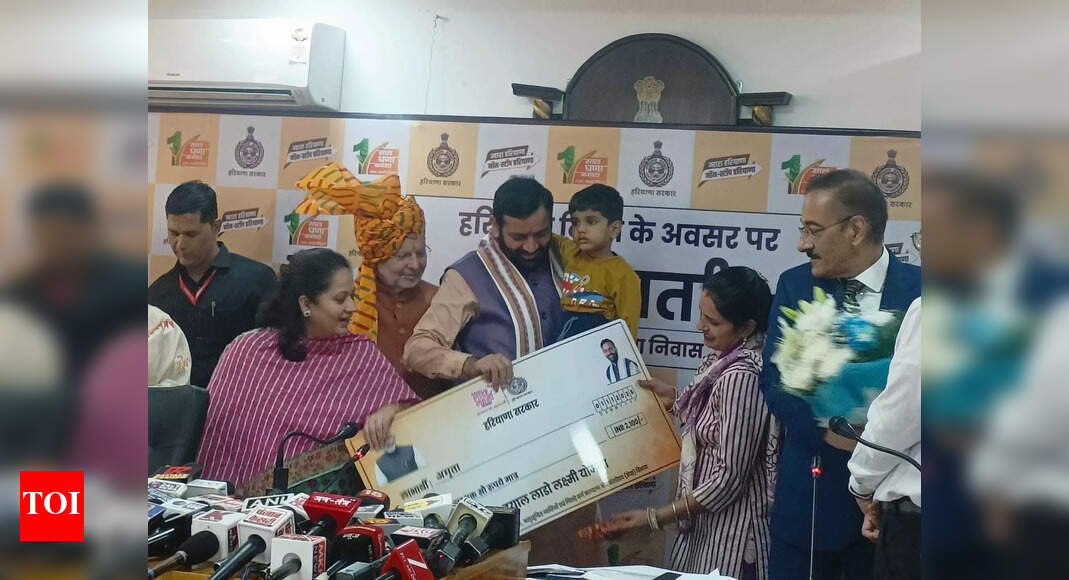 Haryana Day: CM Saini releases Rs 2,100 each to over 5 lakh beneficiaries of ‘Lado Lakshmi Yojana’