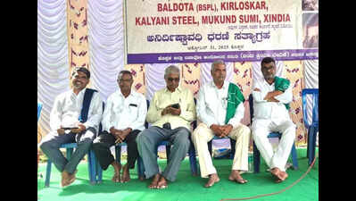 Protest against factory expansions in Koppal enters day 2