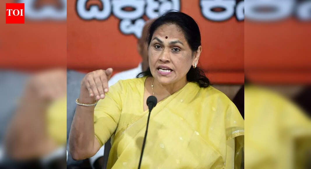 Kharge calling for RSS ban under Gandhi family’s pressure: Shobha ...
