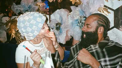 James Harden’s off-court chemistry with girlfriend Paije Speights steals Halloween spotlight in rare public appearance