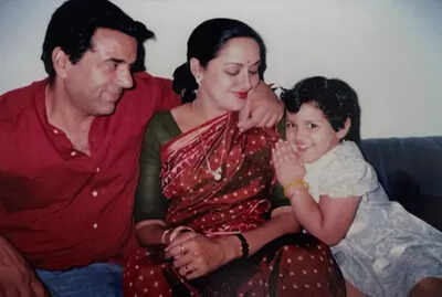 Esha Deol rings in 44th birthday with heartfelt tribute to parents Dharmendra and Hema Malini; says, 'I am because of you'