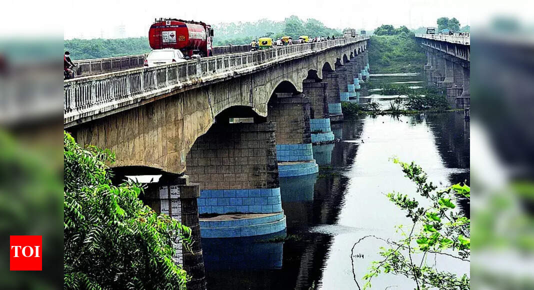 Indore bridge collapse: Decades-old Shastri Bridge caves in, forming large sinkhole; traffic diverted