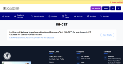 AIIMS INI CET admit card 2025 released: Direct link to download hall tickets here
