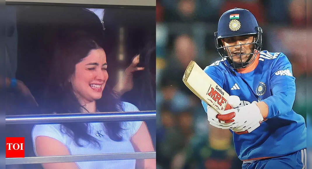 Shubman Gill plays a stunning flick; Sara Tendulkar's reaction says it all - See pics