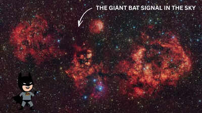 There is a giant bat signal in the sky to mark Halloween (we are not kidding)