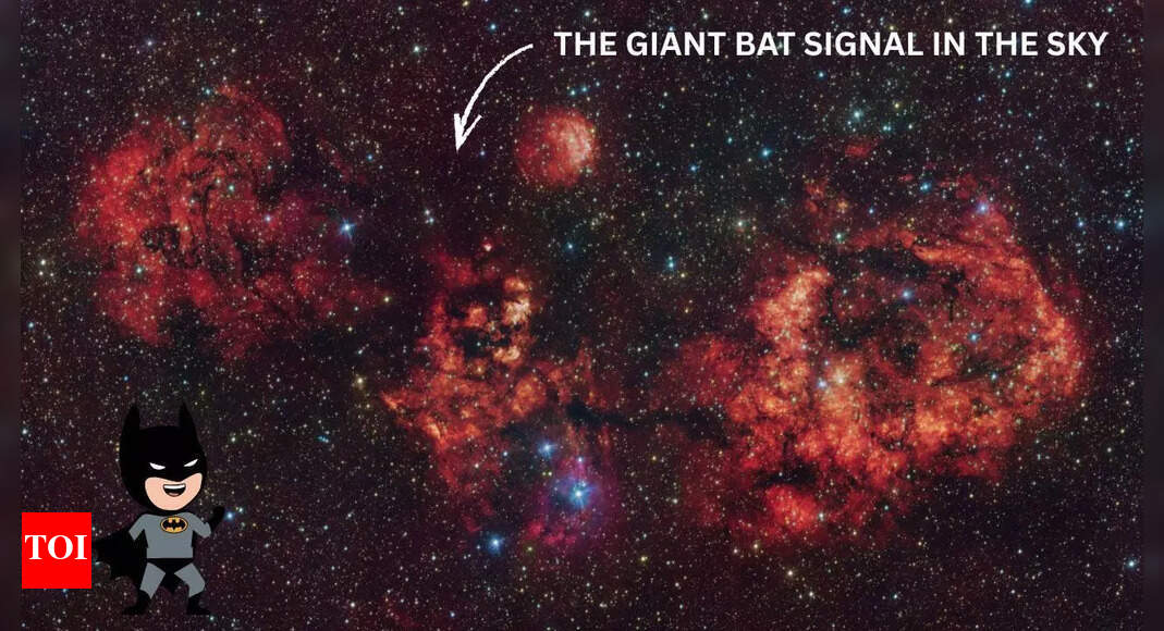 There is a giant bat signal in the sky to mark Halloween (we are not kidding)