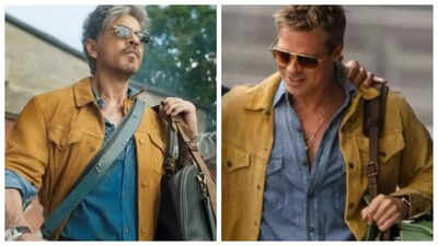 ‘King’: Shah Rukh Khan’s stylish look draws comparisons to Brad Pitt’s ‘F1’ outfit; Fans can’t stop gushing over hunks | – The Times of India
