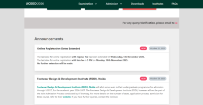 IIT Bombay extends UCEED registration deadline: Check last date and direct link to apply here