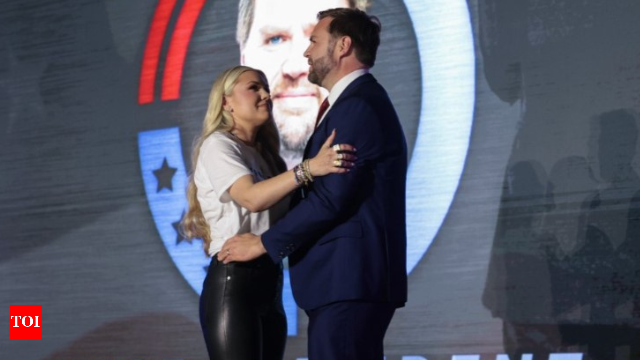Cameras analyzing my every move but...' Erika Kirk speaks up amid row over  viral hug with JD Vance - The Times of India