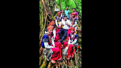 Scindia marvels at Meghalaya’s living root bridges, calls them symbol of nature’s harmony