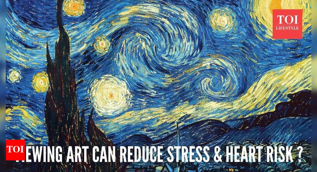 Art therapy is real! Study reveals viewing original works of art can relieve stress and reduce risk of heart disease