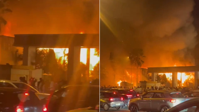 Banquet hall gutted in massive fire at Zirakpur, no casualties reported