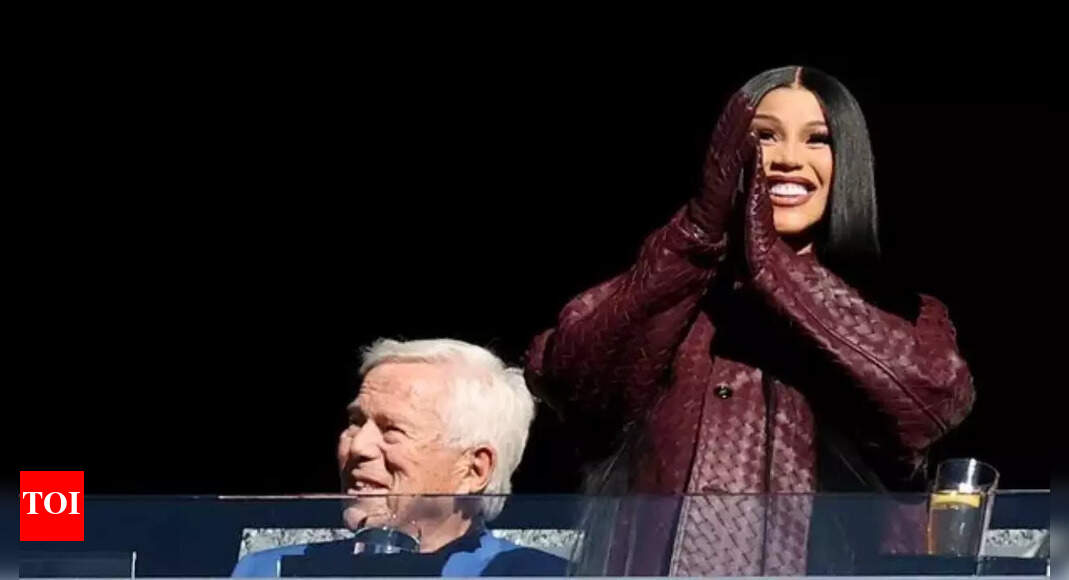 Cardi B has her Taylor Swift moment as she parties with Robert Kraft while cheering for Stefon Diggs at Patriots win
