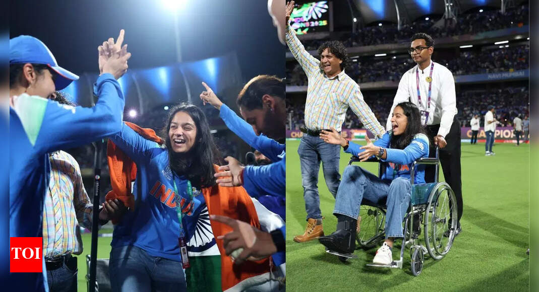 Pratika Rawal’s wheelchair dance with Jemimah and Harmanpreet steals hearts after India’s win - Watch