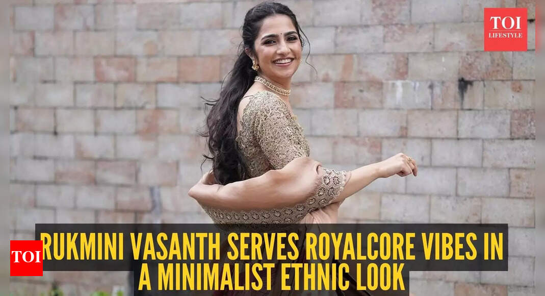 'Kantara' fame Rukmini Vasanth’s royal yet minimalist ethnic look is setting new wedding season goals