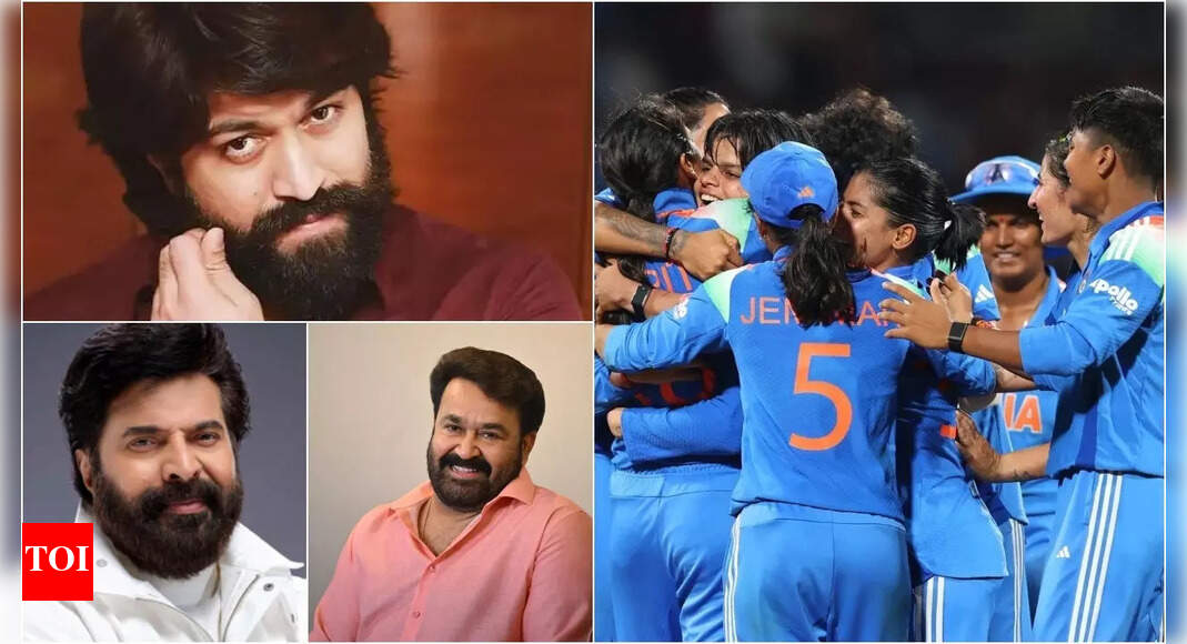 Women in blue create history: Yash, Mammootty, Mohanlal, Prithviraj Sukumaran and other south celebs celebrate India’s historic win
