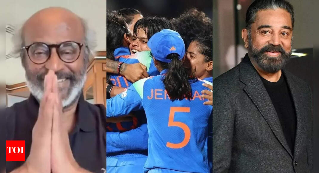 Kamal Haasan and Rajinikanth congratulate the Indian women’s cricket team, calling it a historic win