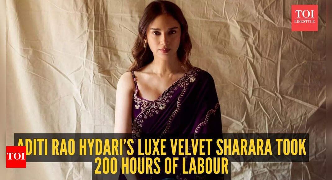 Aditi Rao Hydari’s royal sharara-saree took 200 hours to create