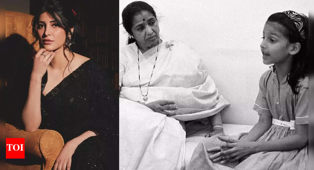 When Shruti Haasan shared a priceless photo of herself singing to Asha Bhosle