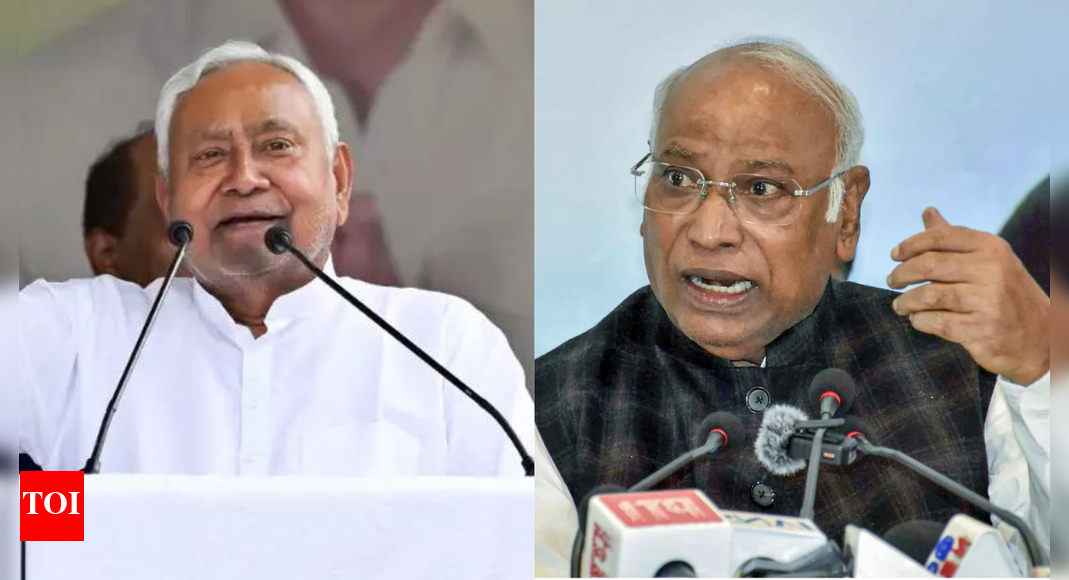'Nitish in BJP's lap': Cong takes jab at Bihar CM; Kharge makes big claim