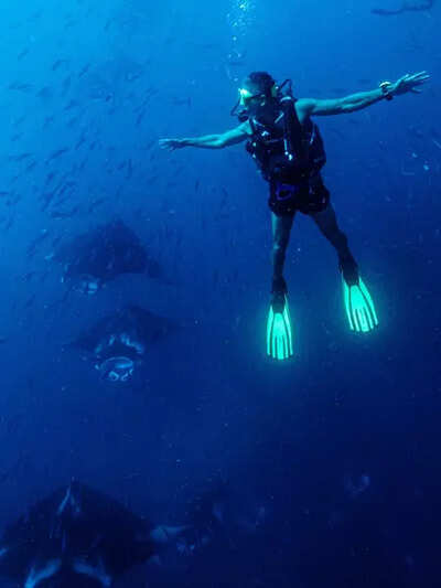 Milind Soman celebrates pre-birthday in Maldives with skydiving and underwater adventures