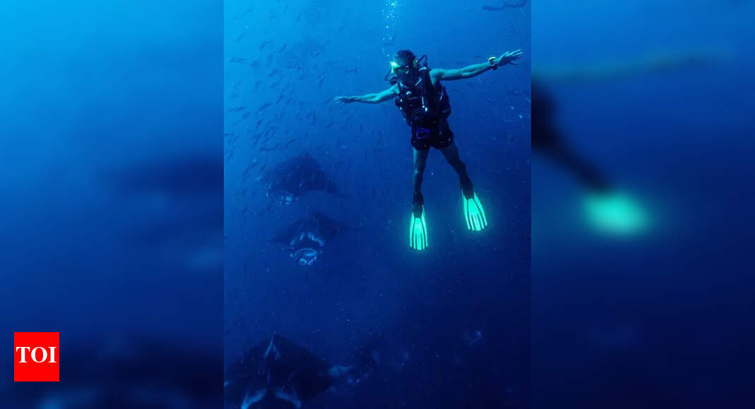 Milind Soman celebrates pre-birthday in Maldives with skydiving and underwater adventures