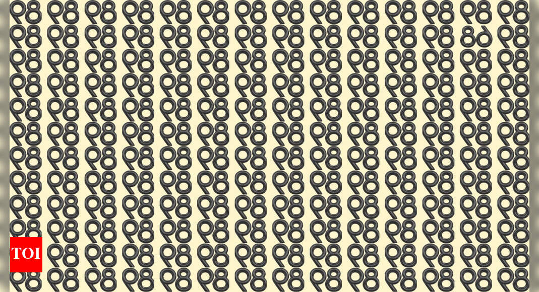 Optical Illusion: Can you spot the inverted ‘68’ among inverted ‘89s’ in 8 seconds?