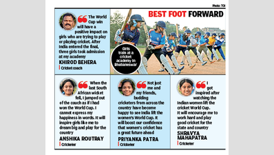 Indian women’s World Cup victory inspires new generation of cricketers in Bhubaneswar