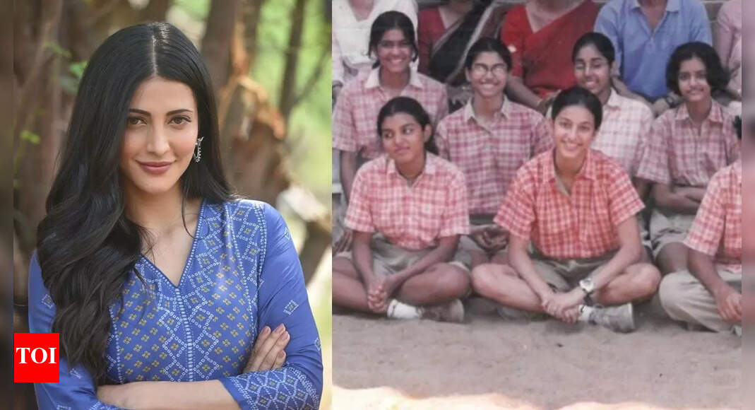 When Shruti Haasan shared an unrecognizable school photo