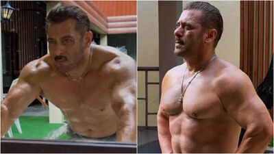 Salman Khan goes shirtless, flaunts his abs as he preps for 'Battle of Galwan'; netizens react