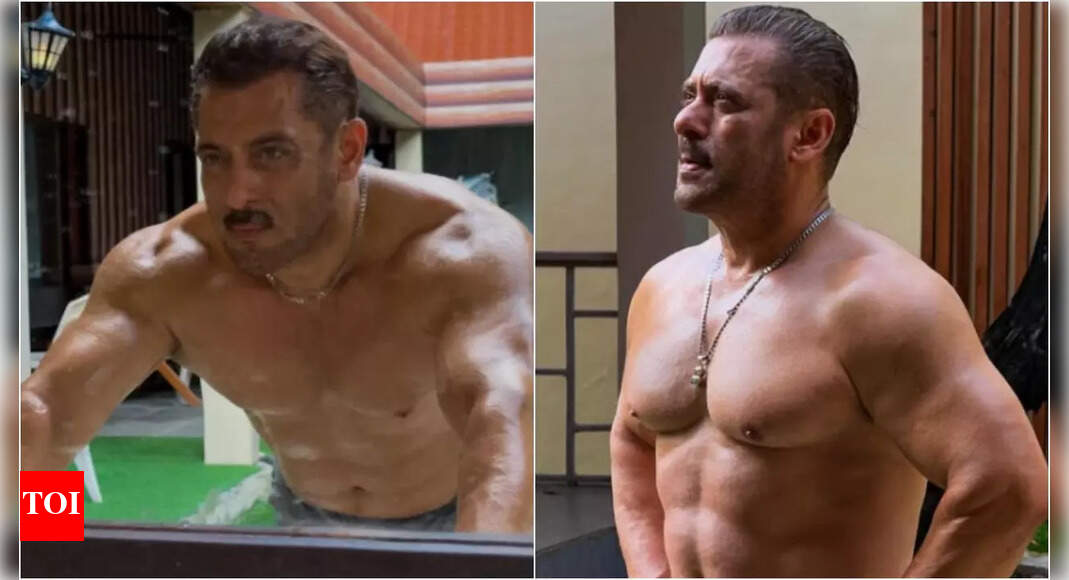 Salman Khan goes shirtless, flaunts his abs; netizens react