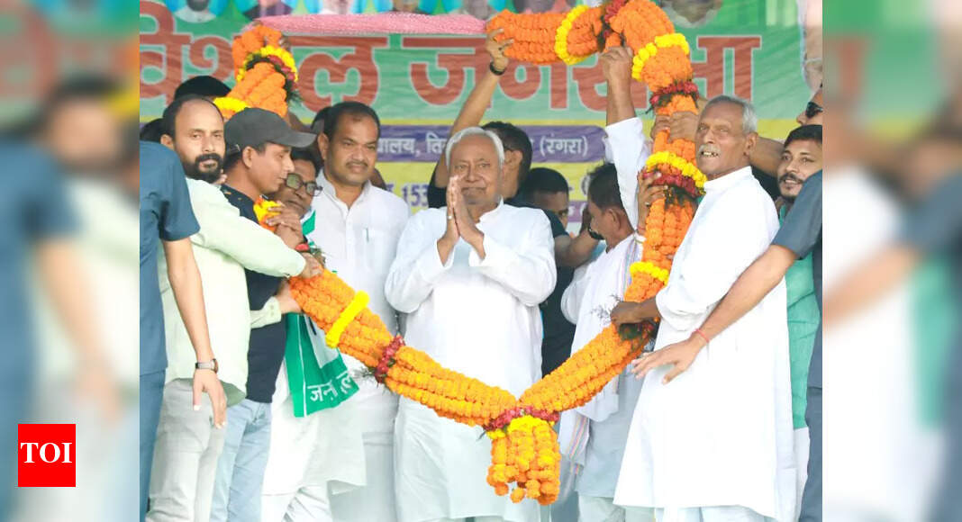 Nitish promises 1 cr job, highlights steps taken for state’s development