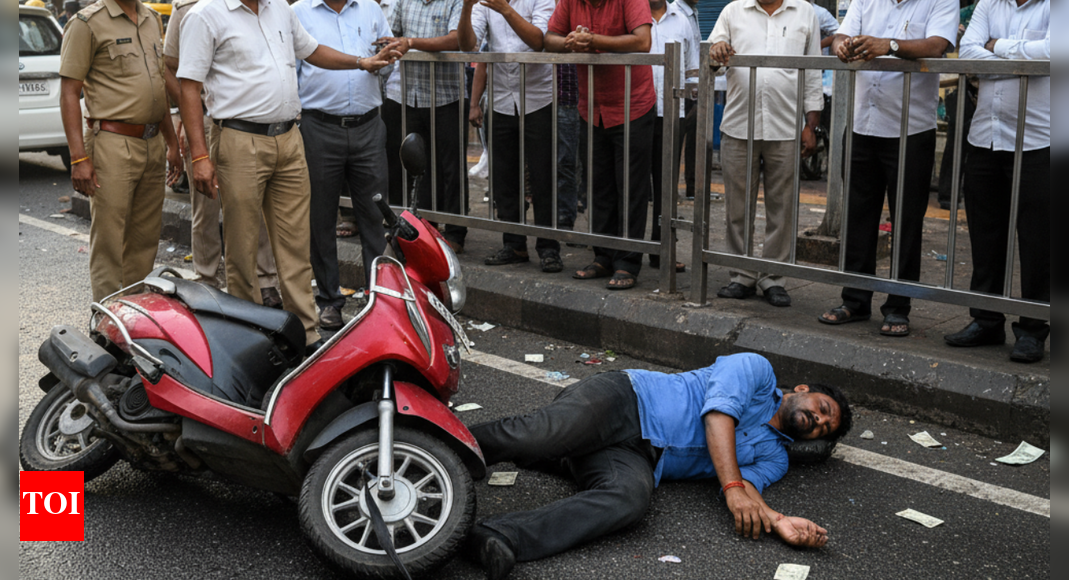Bengaluru: Man faints after scooter crash; bag with Rs 80L goes missing