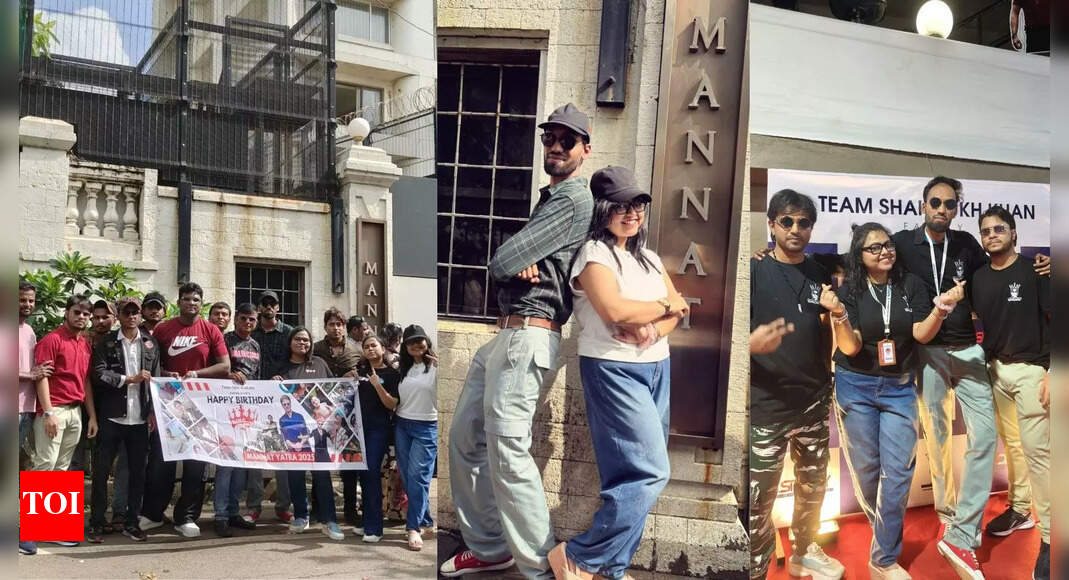 Kolkata Fans Travel to Mannat to Celebrate SRK’s 60th Birthday