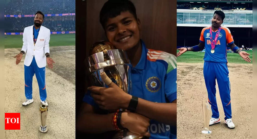 Kranti Gaud recreates Hardik Pandya's iconic moment; post goes viral