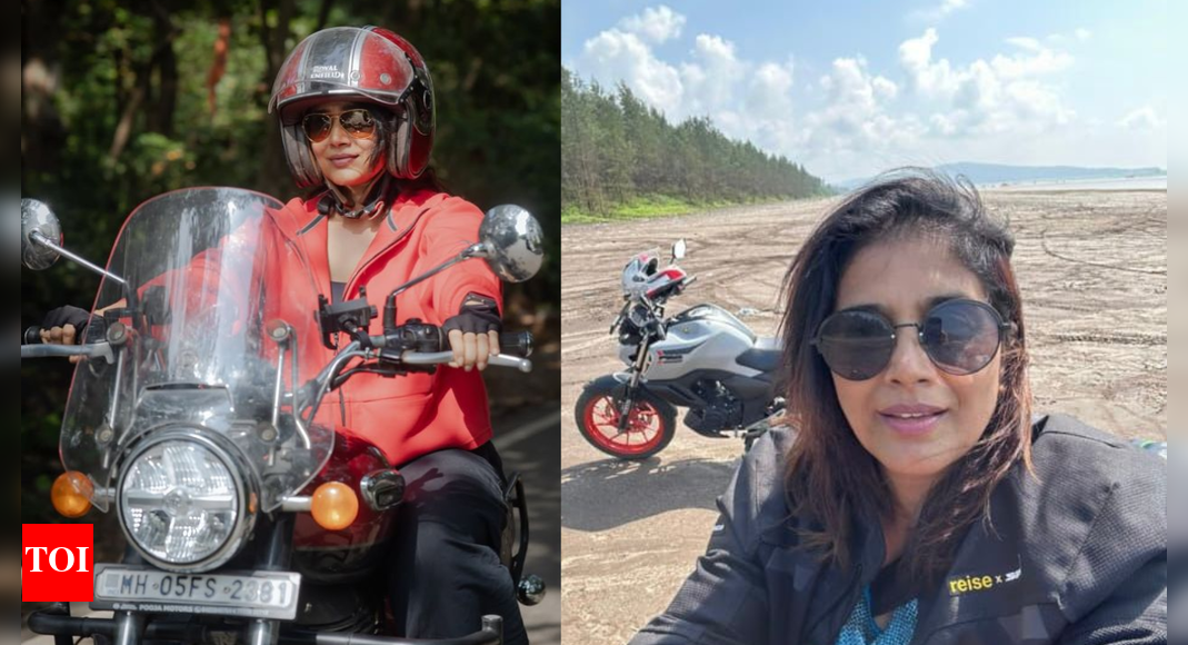 Sonali Kulkarni celebrates birthday with a three-day biking adventure; shares a PIC near serene beach: ‘I'm on the wheels’