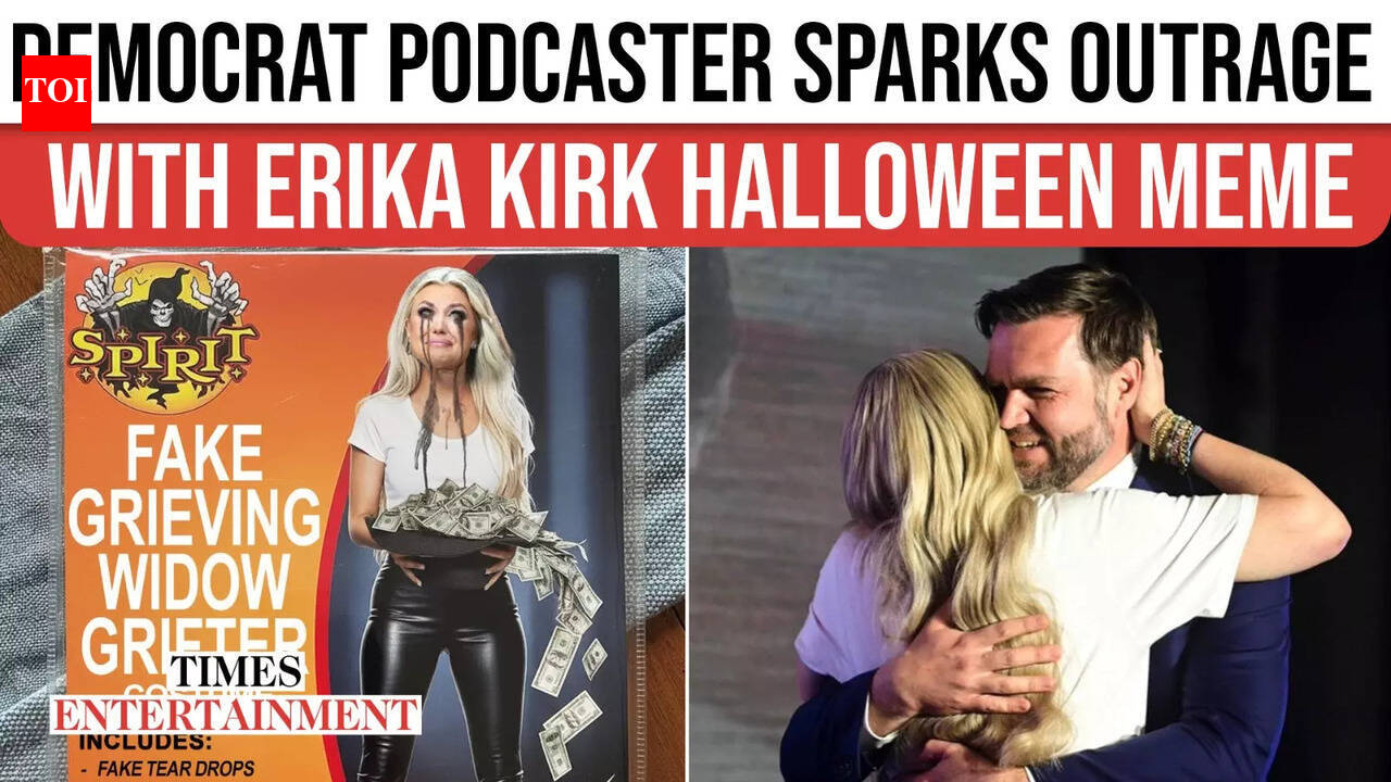 Erika Kirk Meme Sparks Outrage As Left-Wing Podcaster Mocks Widow With ...