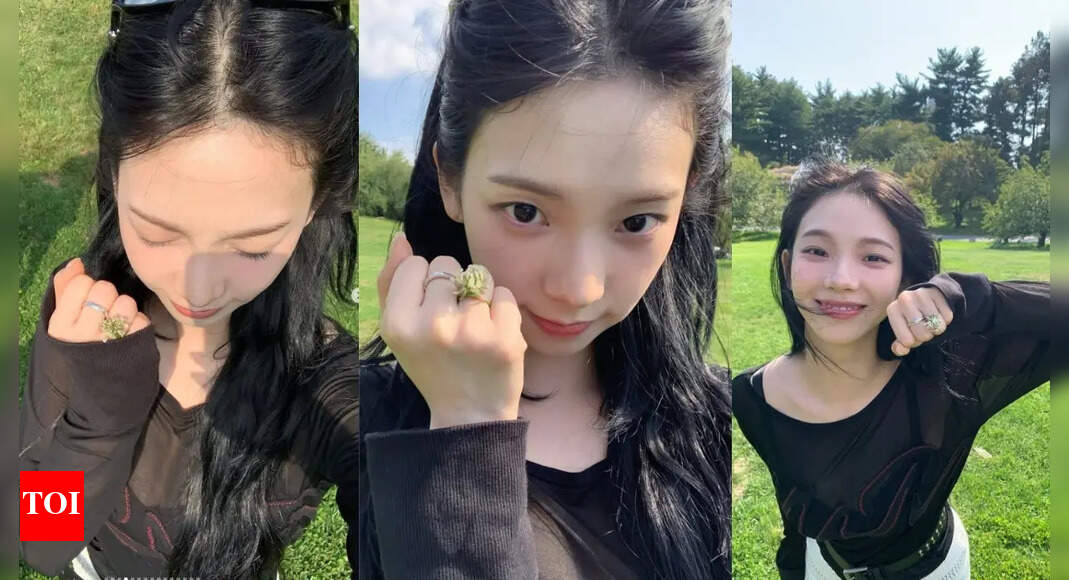 Karina of 'aespa' makes a case for the romantic floral ring trend