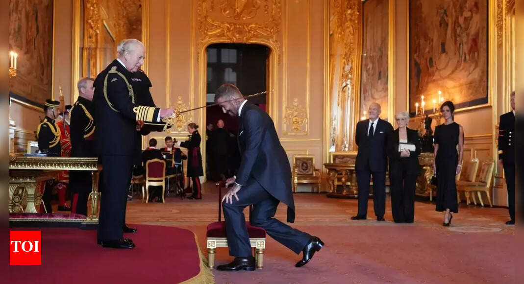 Watch: David Beckham becomes Sir David Beckham