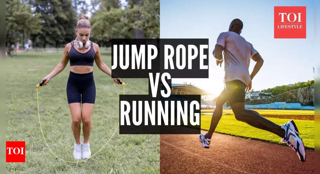 Jumping rope vs running: Which is more efficient for a 10-minute workout routine