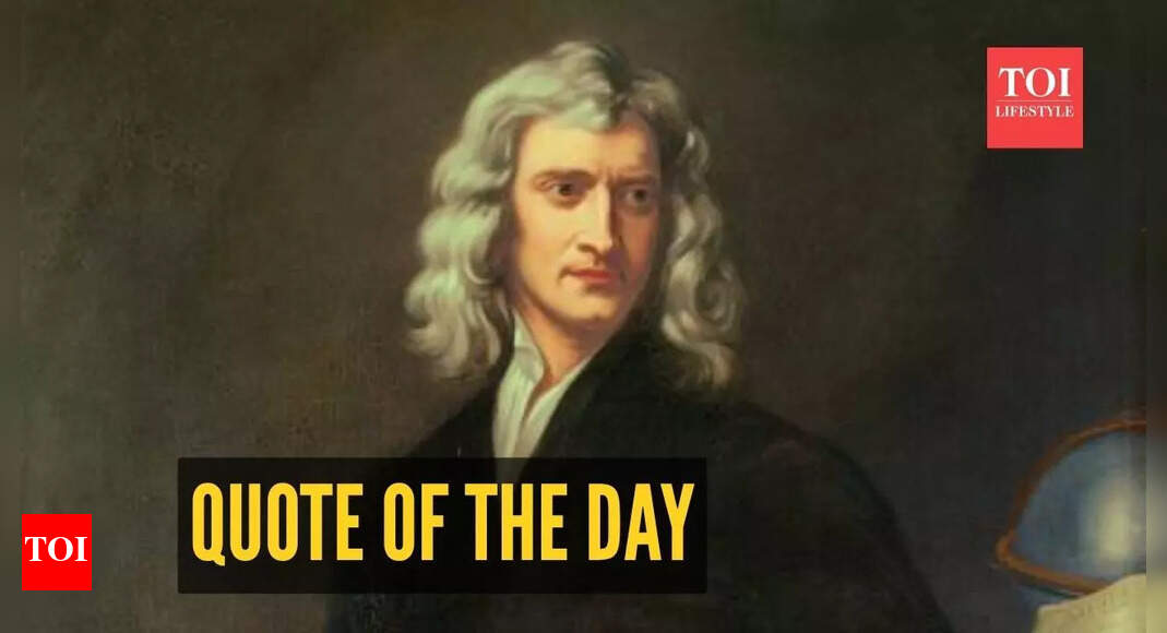 Quote of the day by Isaac Newton: “Live your life as an exclamation rather than…”