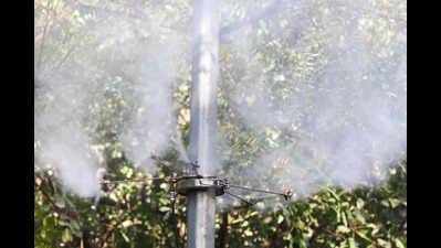 PWD takes on bad air with smog guns & misting poles