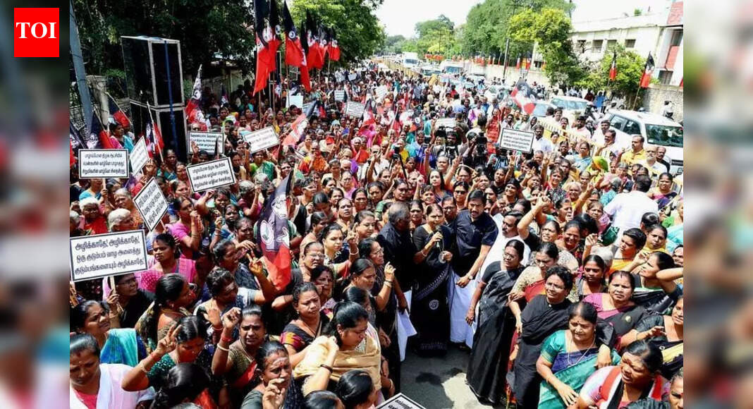 Coimbatore gang rape: Political parties protest condemning incident