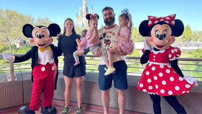 Jason Kelce celebrates Disney tradition with Kylie and mom Donna just days before turning 38 with no sign of Travis Kelce