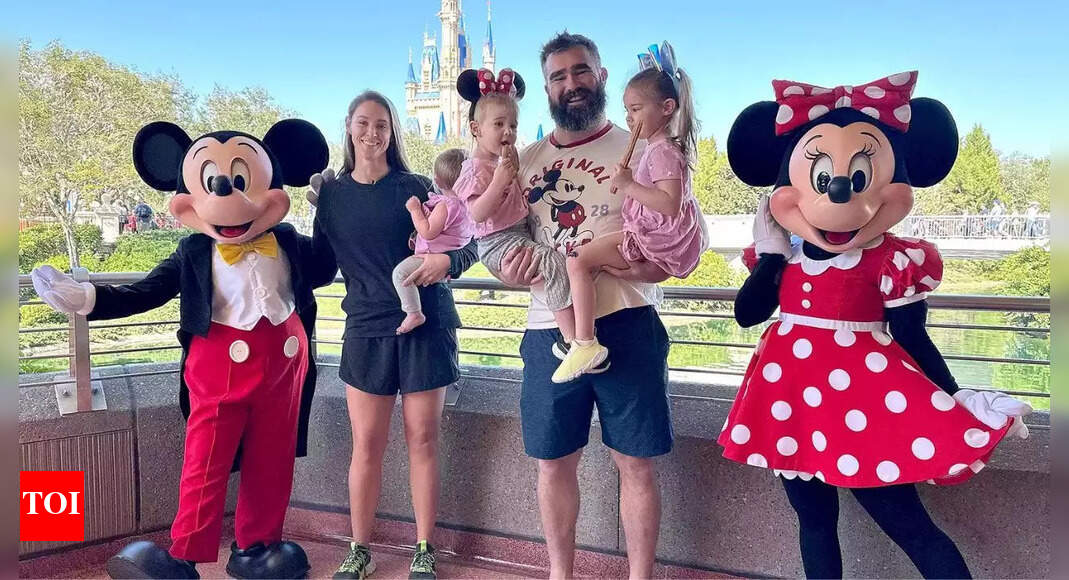 Jason Kelce celebrates Disney tradition with Kylie and mom Donna just days before turning 38 with no sign of Travis Kelce