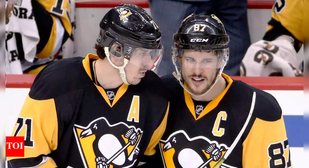 Sidney Crosby’s eyes well up after Evgeni Malkin’s beautiful speech celebrating their incredible two-decade Penguins legacy