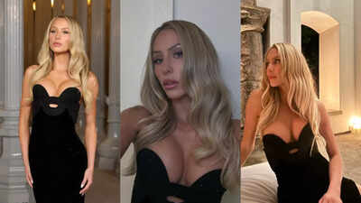 Braxton Berrios’ girlfriend Alix Earle captivated the crowd in a chic black strapless dress, earning swift applause from ex-LSU star Olivia Dunne