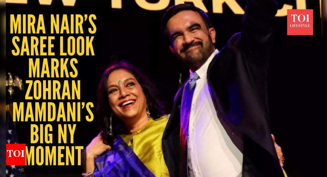 Mira Nair’s saree moment steals the show as son Zohran Mamdani becomes New York's Mayor
