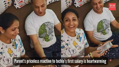 Indian techie’s thoughtful first salary surprise to parents goes viral, teary-eyed mother says, "That is a lot of money..."